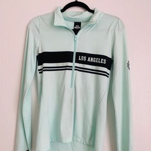 PINK quarter zip active sweater